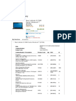 Caractéristique Dell Latitude E7250