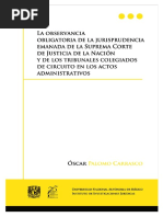 La Observancia Obligatoria de La Jurisprudencia de La SCJN