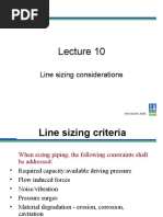 Lecture 10 Line Sizing