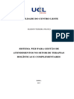 Sistema Web para Gestão de Atendimentos No Setor de Terapias Holísticas e Complementares