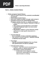 Motor Learning Chapter 1 To 8