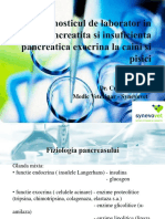 Diagnosticul de LaPborator in Pancreatita Si Insuficienta Pancreatica