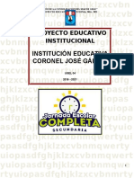 Proyecto Educativo 2016 - 2021