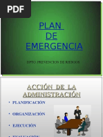 Charla Plan de Emergencia