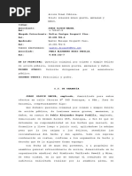 Querella Criminal Lesiones y Amanezas Jorge Olguin