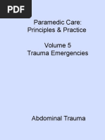 Paramedic Care: Principles & Practice Trauma Emergencies