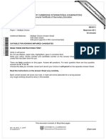 0610 Summer 11 Question Paper 11