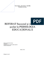 Succesul Si Insuccesul Scolar Referat