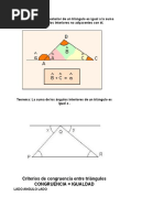 Teoremas de Triangulos y Angulos