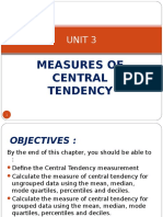 Unit 3 - Measures of Central Tendency