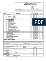 Checklist Floor Finishing