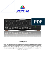 Dewe 43, Manual Intruction, Dewesoft, DAQ