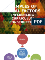 Social Factors Influencing Curriculum Construction