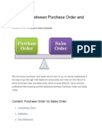 Difference Between Purchase Order and Sales Order