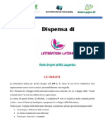 ANTEPRIMA LETTERATURA LATINA-Dalle Origini All'età Augustea PDF