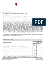 XVIII Exame de Ordem - Gabarito (Simulado) - 2 Fase - Direito Civil