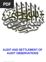 Audit & Settlement of Audit Objections (MR - Ifftikhar Ahmed)