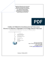 Análisis de Utilidad de Estandarización de Protecciones Eléctricas en Motores, Estipuladas en El Código Eléctrico Nacional (José Ángel Pérez León)