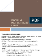 Aljabar Linier Transformasi Linier