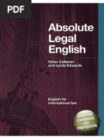 Absolute Legal English Book English For Intern