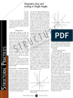 Comparison of Geometric Axis and Principal Axis Bending in Single Angles