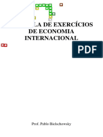 Apostila de Exercicios de Economia Internacional