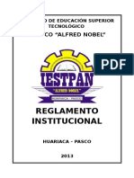 Reglamento Institucional 2013 Iestpan