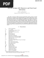 Aircraft Design With Maneuver and Gust Load Alleviation