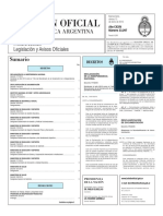 Boletín Oficial de La República Argentina, Número 33.297. 15 de Enero de 2016