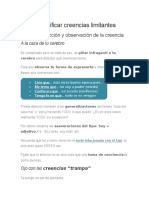 Cómo Modificar Creencias Limitantes