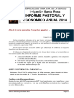 2014 Informes Pastoral y Economico