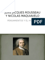 Jean Jacques Rousseau y Nicolas Maquiavelo