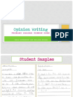 Persuasive Writing Oreo and 4square