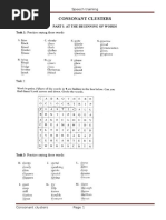 Consonant Clusters 