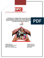 Project Reports On Comparative Analysis of Housing Loan Schemes of HDFC LTD