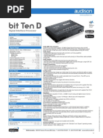 Bit Ten D Tech Sheet Tech Sheet