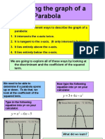 2 - Describing The Graph of A Parabola