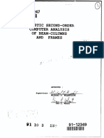 Elastic Second Order Computer Analysis of Beam Columns and Frames