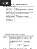 3U Diversity of Living Things Unit Plan 