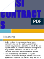 Mod 1. 12. Quasi Contract