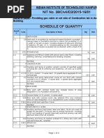 Schedule Quantity