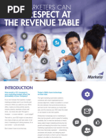 How Marketers Can Earn Respect at The Revenue Table