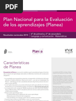 Resultados Planea 2015 