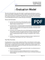 Test Plan Evaluation Model