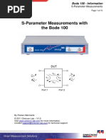 S-Parameter Measurements With Bode 100