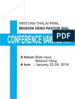 Mission Veng Pastor Bial Conference Vawi 60-Na PDF