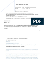 1 20 Eng 107 Tesol Observation Field Notes Tool 2