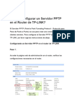 ¿Cómo Configurar Un Servidor PPTP en El Router de TP-LINK