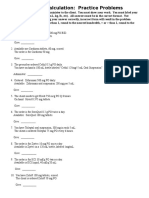 Dosage Calculations, CH 10 Problems