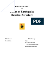 Design of Earthquake Resistant Structure